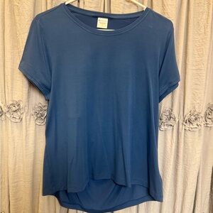 Athleta Short Sleeve Scoop Neck Tee in Deep Blue